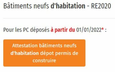 RE 2020 : les attestations sont disponibles!